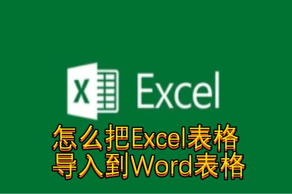 怎么把Excel表格导入到Word表格