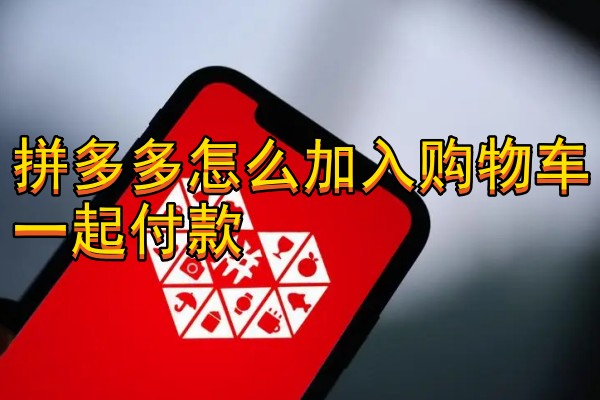 拼多多怎么加入购物车一起付款