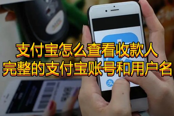 支付宝怎么查看收款人完整的账号和用户名