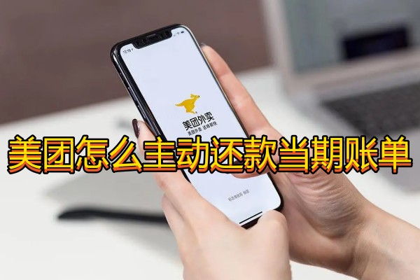 美团怎么主动还款当期账单