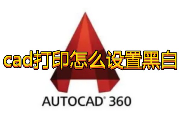 cad打印怎么设置黑白