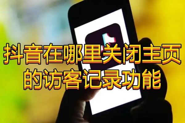 抖音在哪里关闭主页的访客记录功能