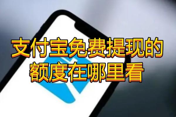 支付宝免费提现的额度在哪里看