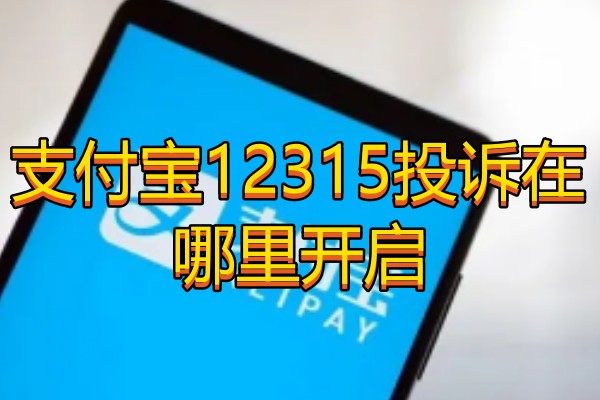 支付宝12315投诉在哪里开启