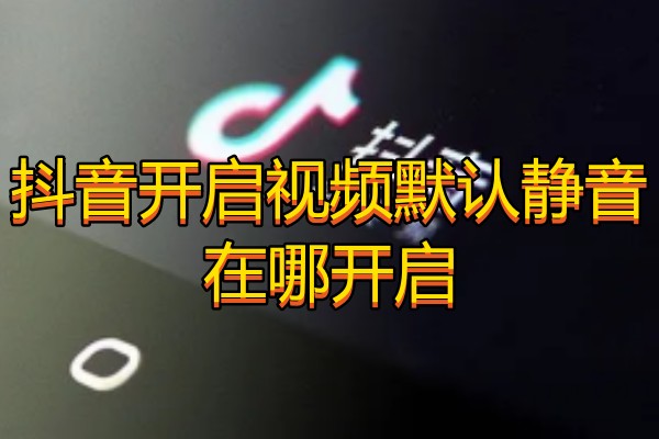 抖音开启视频默认静音在哪开启