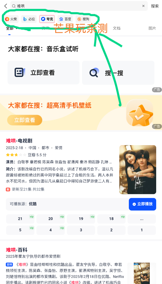 火柴搜索