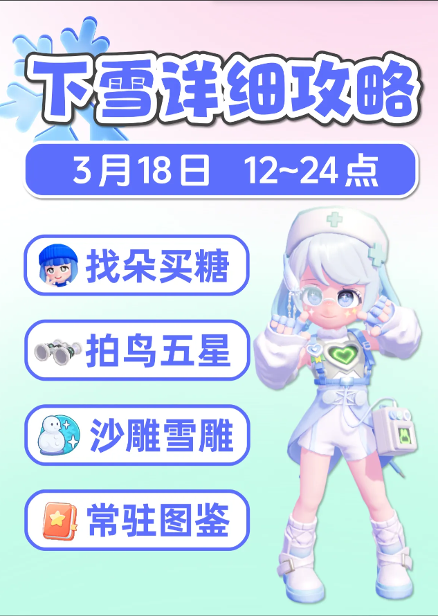 心动小镇下雪朵朵位置攻略